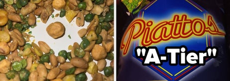 A young girl hugs a Jollibee mascot. Next to them is a bag of Piattos Cheese Flavored Potato Crisps labeled "A-Tier."